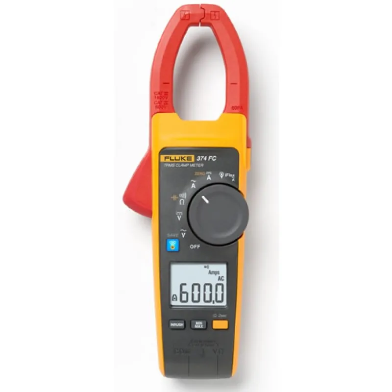 Fluke 374 FC [FLUKE-374FC] 600V AC/DC Wireless True-RMS Clamp Meter With Fluke Connect Compatibility