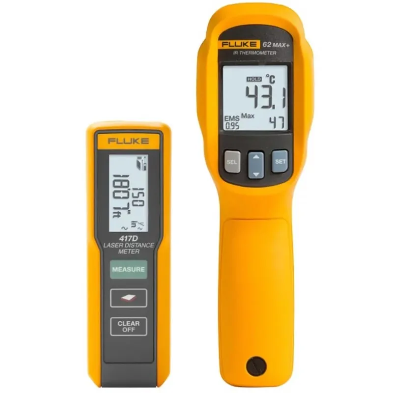 Fluke 417D+62MAX+ KIT [FLUKE-417D+62MAX+ KIT] Laser Distance Meter/Infrared Thermometer Combo Kit
