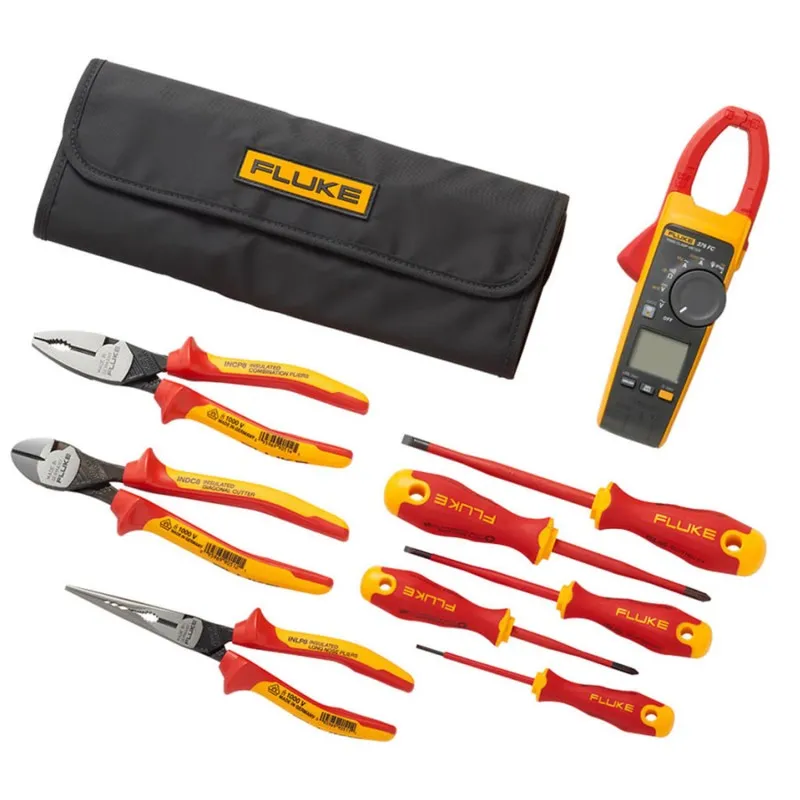 Fluke IB376K [FLUKE-IB376K] Wireless True-RMS AC/DC Clamp Meter w/ Insulated Hand Tools Starter Kit