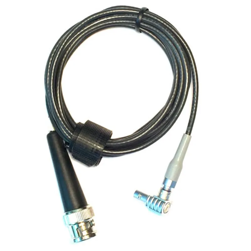 Waygate Krautkramer CBL-822 [022-509-822] RG174 Ultrasonic Cable, Right Angle Lemo 00 to BNC Cable, 6 ft.