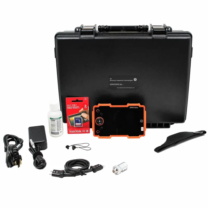 Waygate Technologies Krautkramer DMS Go+ [100N3519] Ultrasonic Thickness Gauge w/Base A-Scan, B-Scan, DA501 Probe and Cable