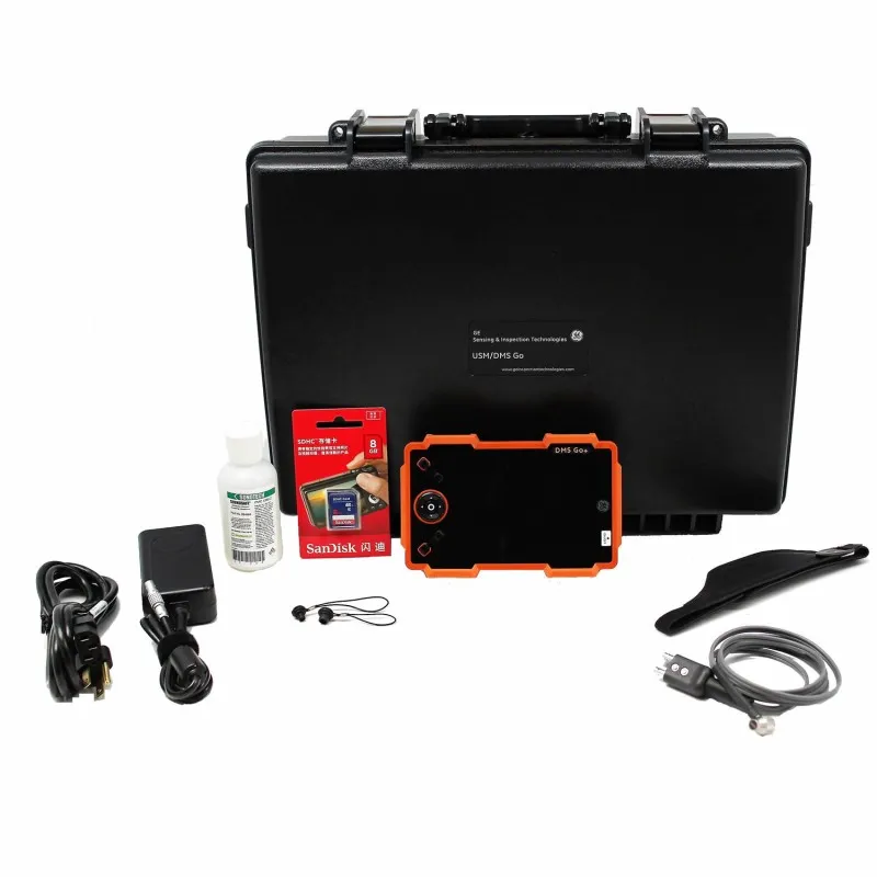 Waygate Technologies Krautkramer DMS Go+ [100N4299] Ultrasonic Thickness Gauge w/Basic A-Scan, DA512 Probe and  Potted Cable