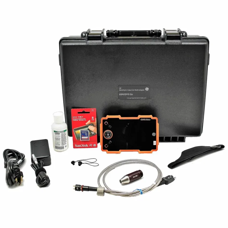 Waygate Technologies Krautkramer DMS Go+ [100N4300] Ultrasonic Thickness Gauge w/Basic A-Scan, DA590 Probe and Cable