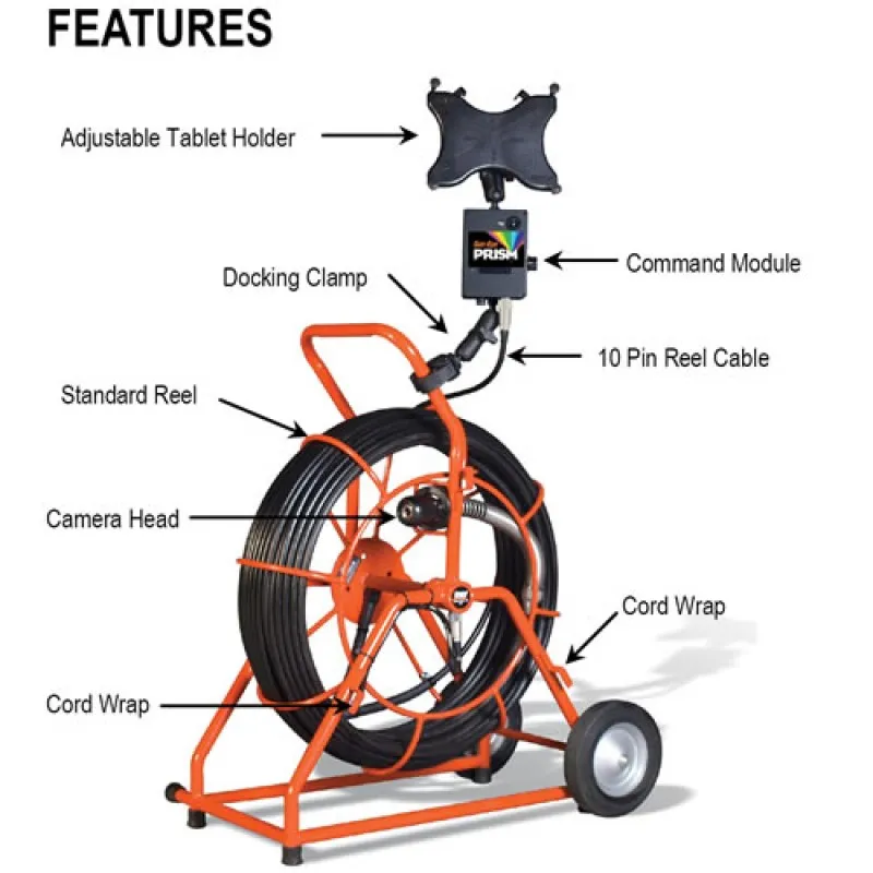 General Pipe Cleaners Gen-Eye SL-M-GPR-C Prism Mini Sewer Camera Command Module