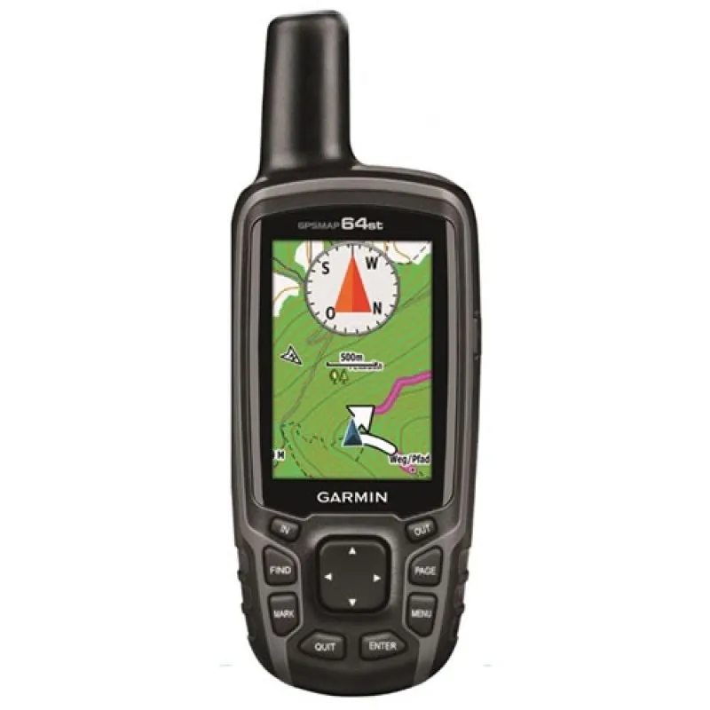 Garmin GPSMAP 64st [010-01199-20] Handheld GPS Navigator w/Compass, Barometric Altimeter and Preloaded Maps