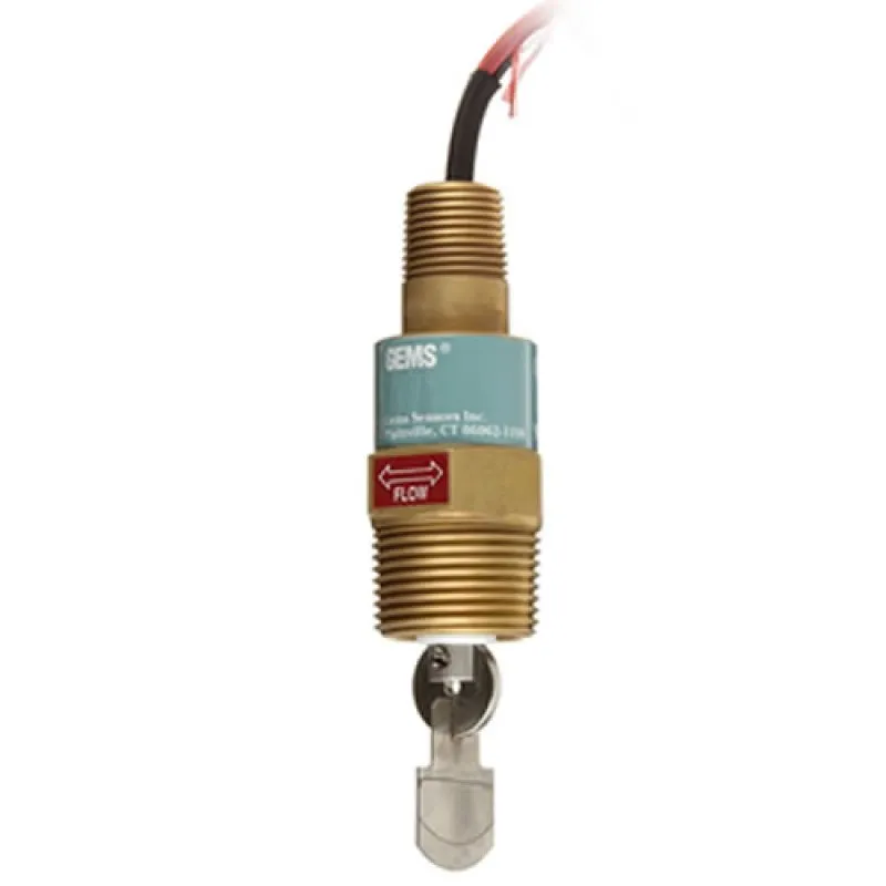 Gems FS-550 Series [30641] Flow Switch Paddle Type, Brass, 1" NPT Male