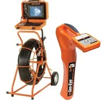 General Pipe Cleaners Gen-Eye SDP [SL-M-SDP-B] Mini Sewer Inspection Camera w/ Digital Pipe Locator for 2 to 4 Inch Lines