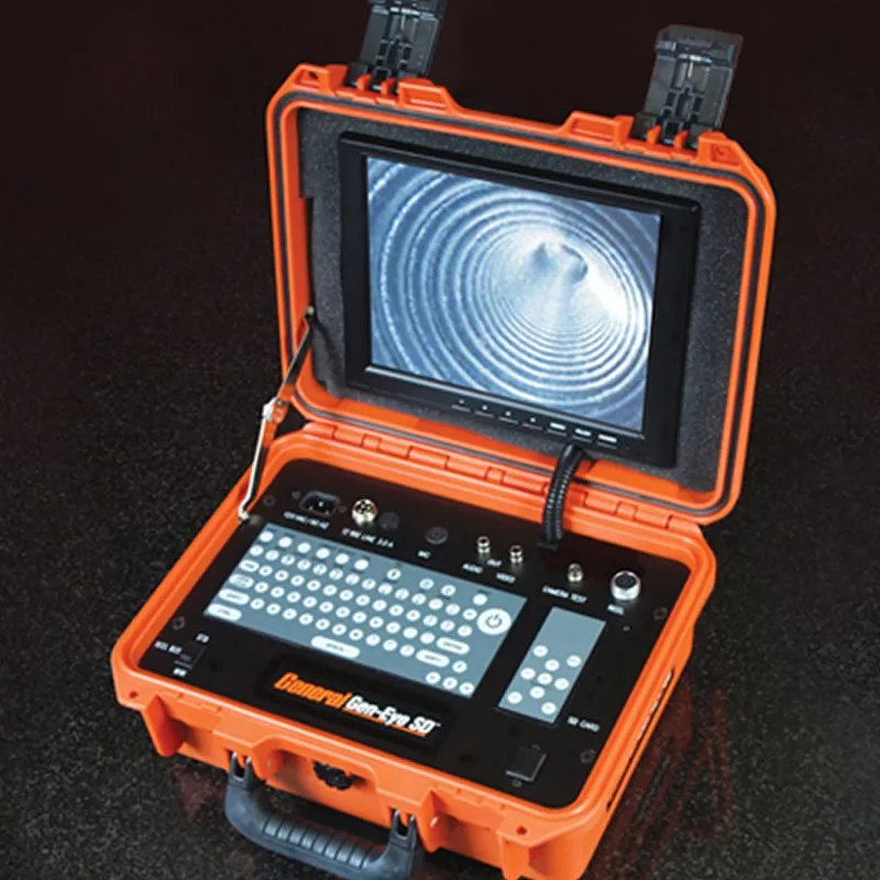 General Pipe Cleaners Gen-Eye SDP [SL-M-SDP-B] Mini Sewer Inspection Camera w/ Digital Pipe Locator for 2 to 4 Inch Lines
