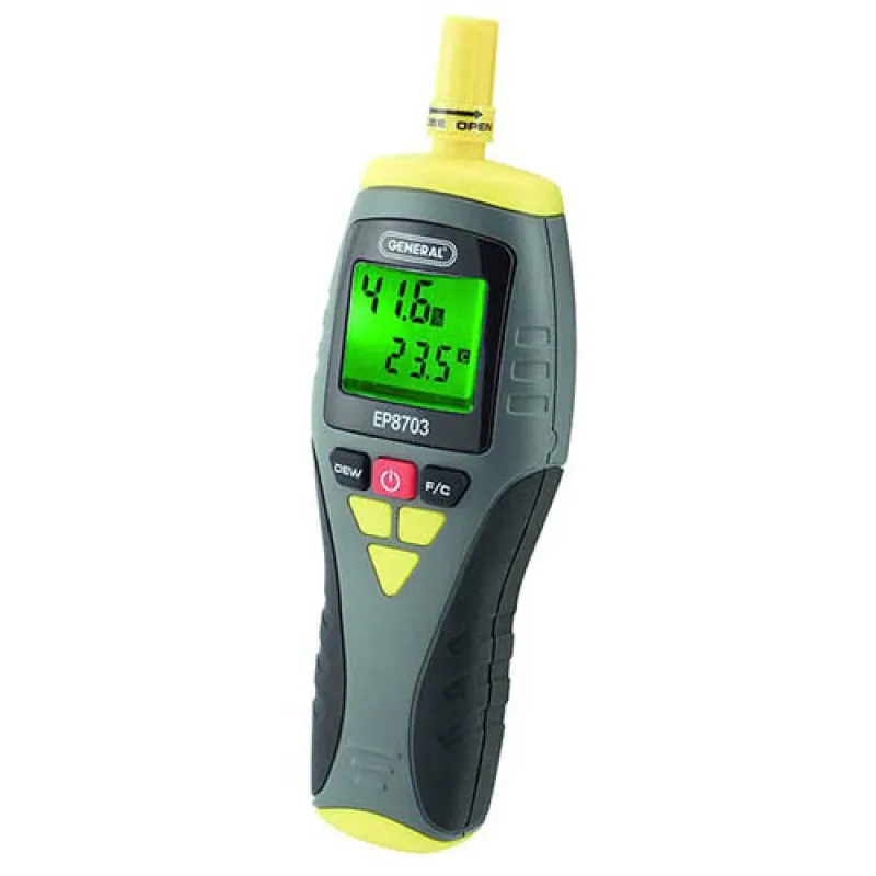 General Tools EP8703 [EP8703] 3-Function Temperature-Humidity Meter, 14° to 122° F, 0 to 99.9% RH, Calibratable