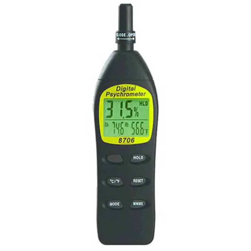 General Tools EP8706 [EP8706] 4-Function Digital Psychrometer, -4° to 122° F, 0 to 100% RH, Calibratable