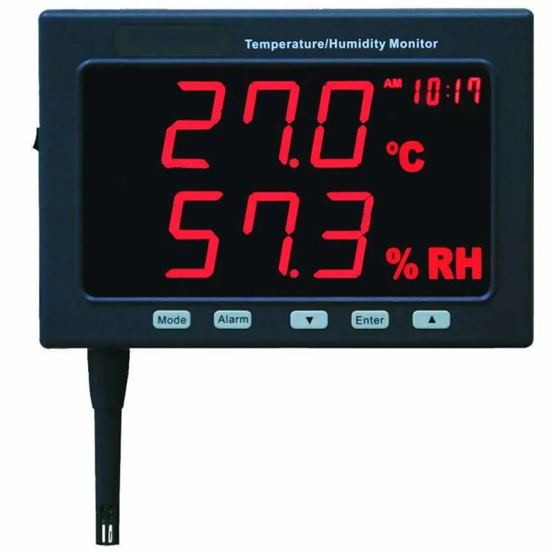 General Tools LRTH185DL [LRTH185DL] Calibratable Datalogging Temperature and Humidity Monitor, -4° to 140°F (-20° to 60°C), 5 to 95% RH, Jumbo LED Display