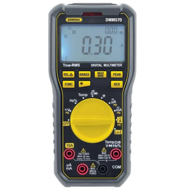 General Tools DMM570 True-RMS 1000V CAT III Multimeter with NCV Detection