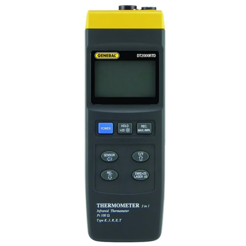 General Tools DT2000RTD [DT2000RTD] 3-in-1 Thermocouple/RTD/IR Thermometer  -148°F to 2372°F (-100° to 1300°C)
