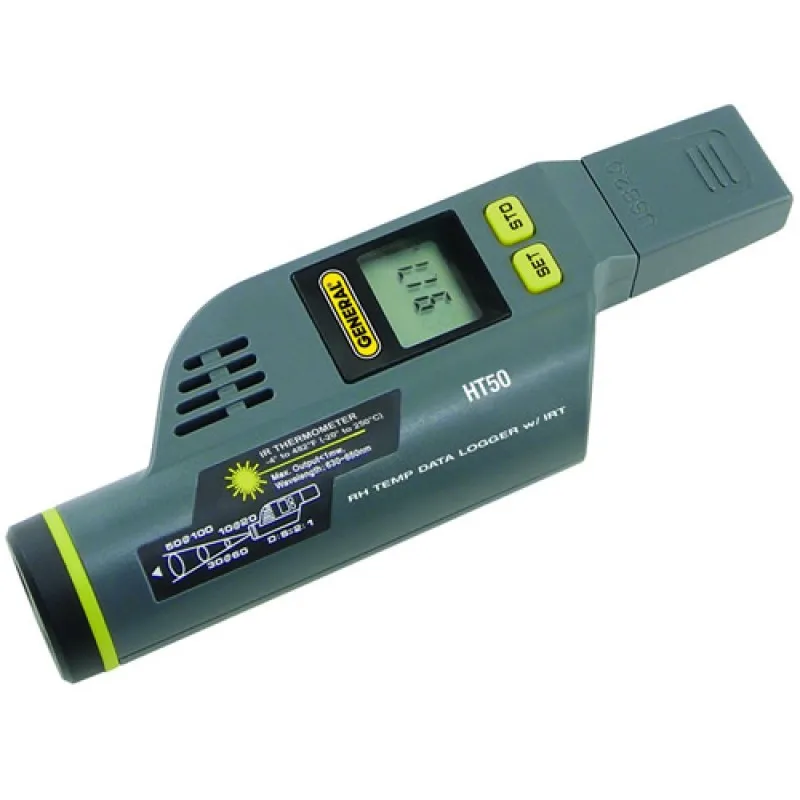 General Tools HT50 [HT50] USB RH/Temperature Data Logger with LCD & Ir Thermometer