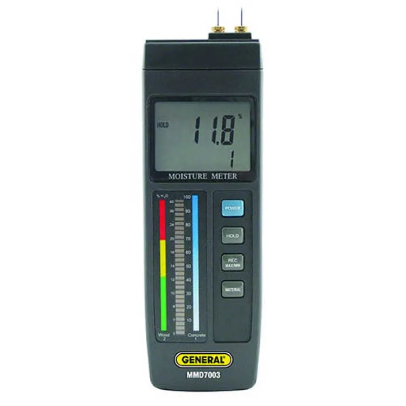 General Tools MMD7003 Precision Pin-Type LCD Moisture Meter
