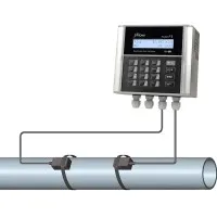 Gentos pFlow F5 [F5-2-W211-030] Digital Correlation Transit Time Flowmeter With Insertion Transducer Temperature : -40℉~+176℉(-40℃~+80℃), Range 1"~48"(25mm~1200mm), RS485, 4-20mA output and 30ft (9m) Cable Length