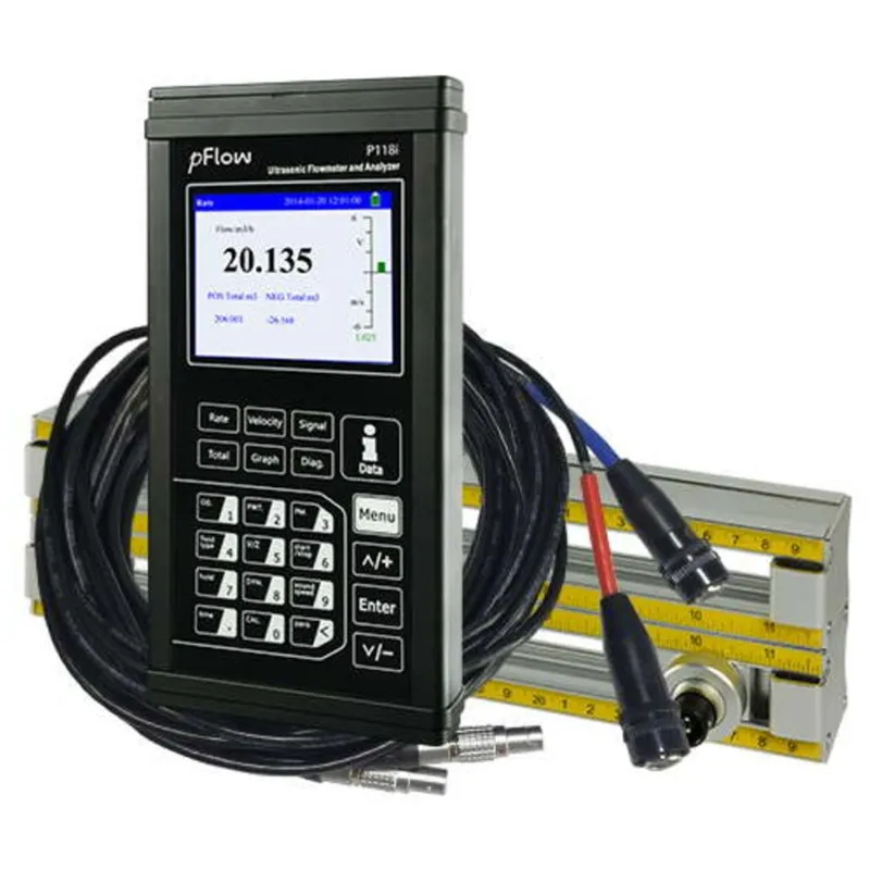 Gentos pFlow P118i Handheld Ultrasonic Flowmeter For Irrigation 1in to 240in (25 to 6000mm)