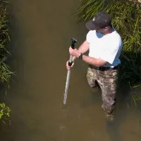 Global Water FP211-S [BB1110] Flow Probe with Swivel Head, 5.5' to 14.0'  Handle