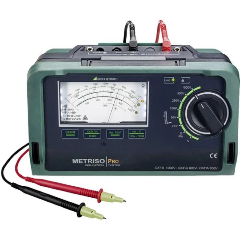Gossen Metrawatt METRISO PRO [M550R] 50V / 100V / 250V /  500V / 1000V Insulation And Resistance Tester