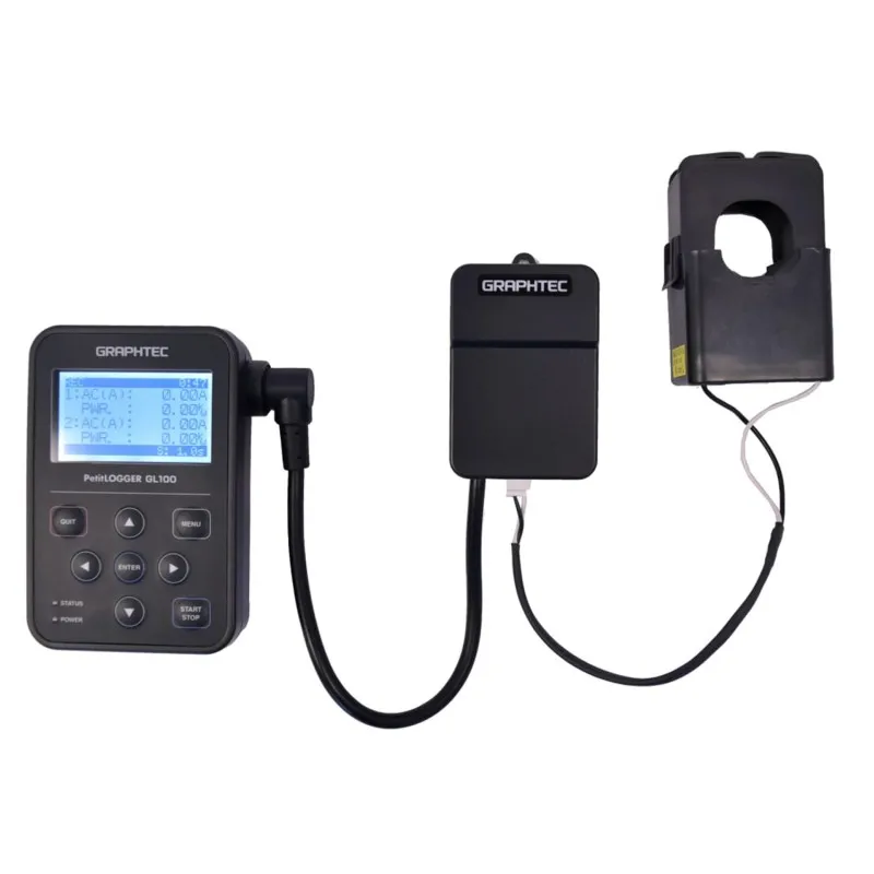 Graphtec GL100 [GL100-N-DPA-AC200A] Data Logger with AC Current Sensor with Max 200A Current Sensor