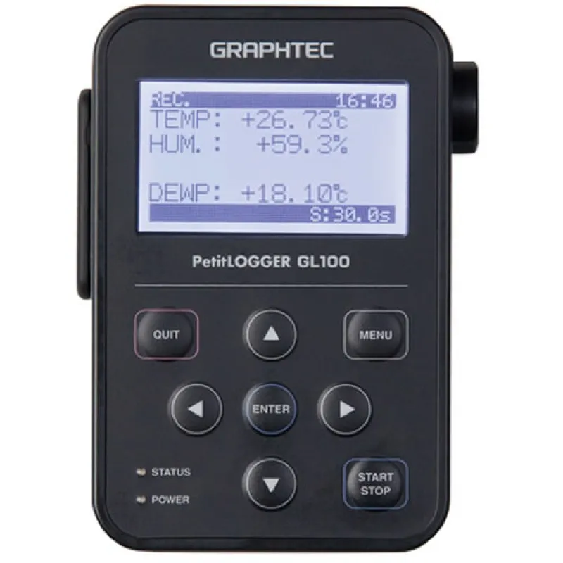 Graphtec GL100 [GL100-WL] Compact Data Logger, with Wireless LAN, Exchangable Input Modules/Sensors