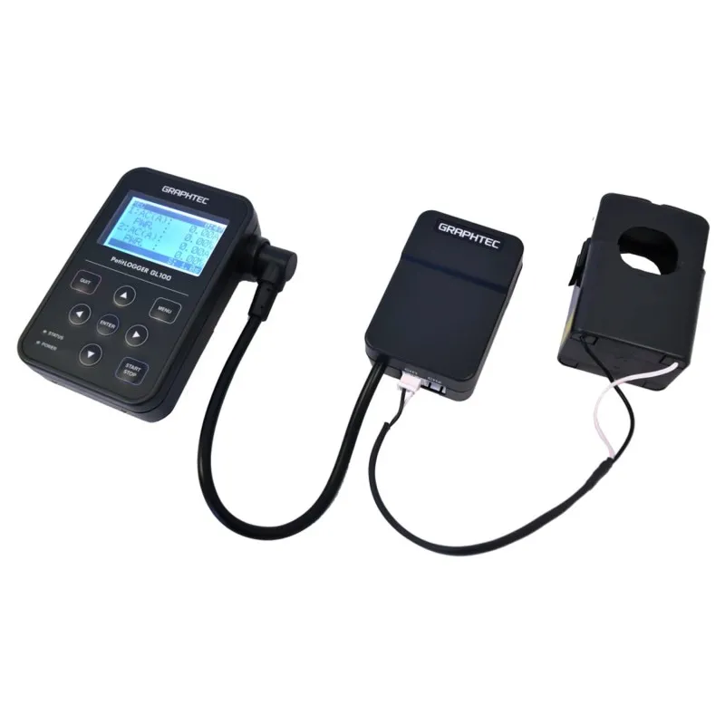 Graphtec GL100 [GL100-WL-DPA-AC200A] Wireless Data Logger with AC Current Sensor, and 200A Current Sensor