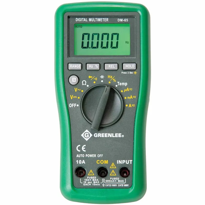 Greenlee DM65 [DM-65] Handheld Digital Multimeter