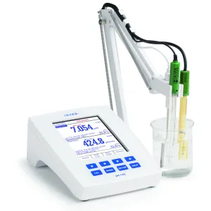 HANNA Instruments HI-5521 [HI5521-02] Research Grade pH / ORP / EC / TDS / Resistivity / Salinity Bench Meter