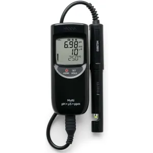HANNA Instruments HI-991300 [HI991300] Portable Waterproof pH / EC / TDS Meter (Low Range)