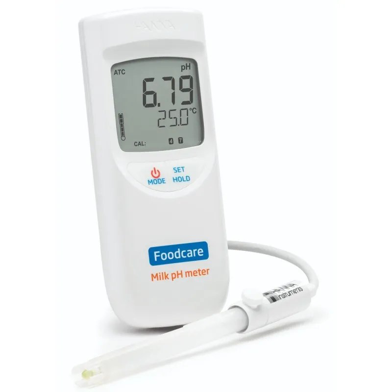 HANNA Instruments HI-99162 [HI99162] Portable pH/Temperature Meter for Milk Analysis