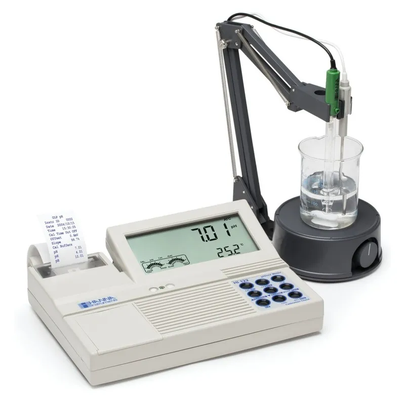 HANNA Instruments HI-122 [HI122-02] Professional pH Bench Meter with Built-in Printer