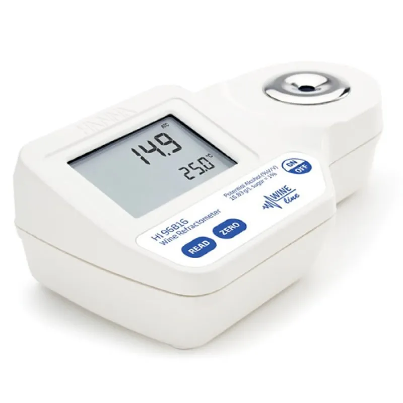 HANNA HI96816 HI96816] Digital Refractometer for Potential Alcohol (% V/V) Analysis in Wine, Must and Juice According to EEC