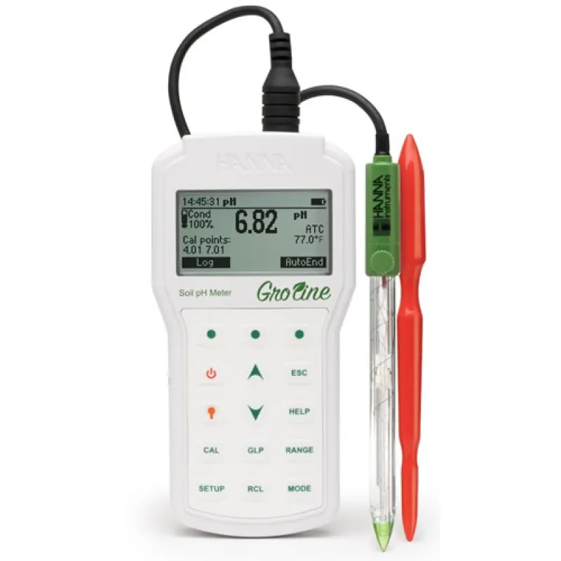 HANNA HI98168 GroLine Professional Portable Soil pH Meter