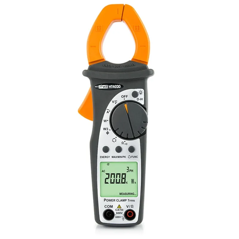 HT Instruments HT4020 [HP004020] 400A AC TRMS Clamp Meter with Power Measurement