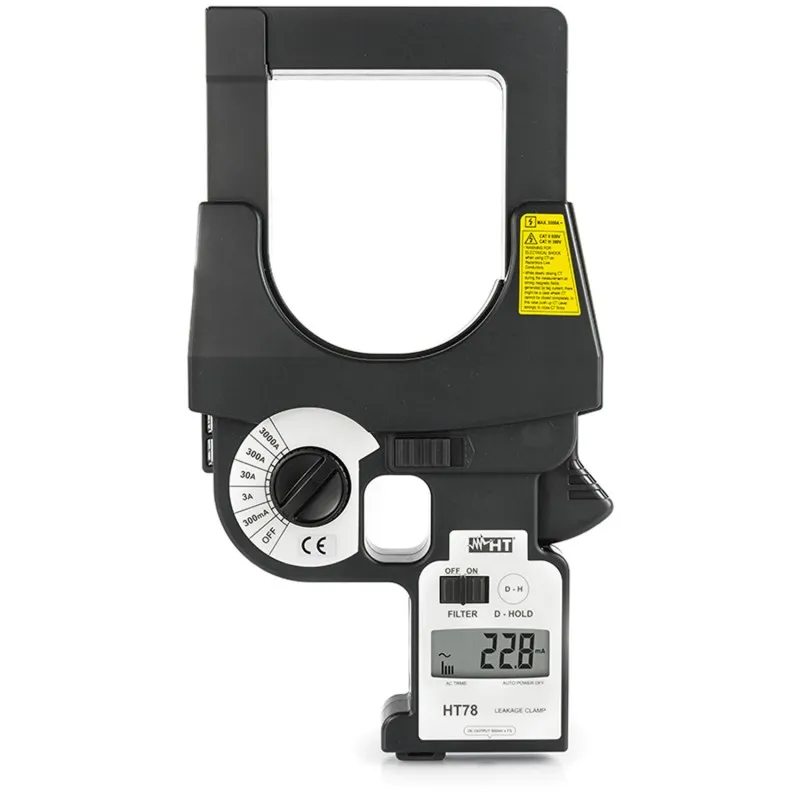 HT Instruments HT78 [HP000078] 3000A AC TRMS Leakage Current Clamp Meter