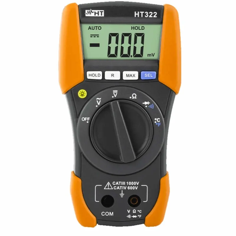 HT Instruments HT322 [HR000322] Digital CATIV Multimeter with Temperature Measurement with K Probe