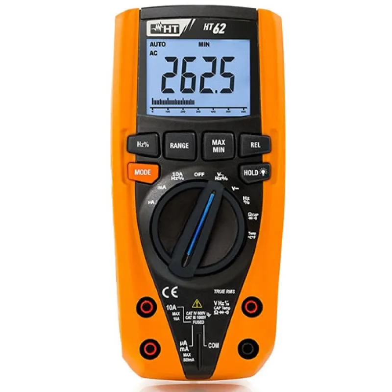 HT Instruments HT62 [HR000002] TRMS Digital Multimeter with Temperature Measurement