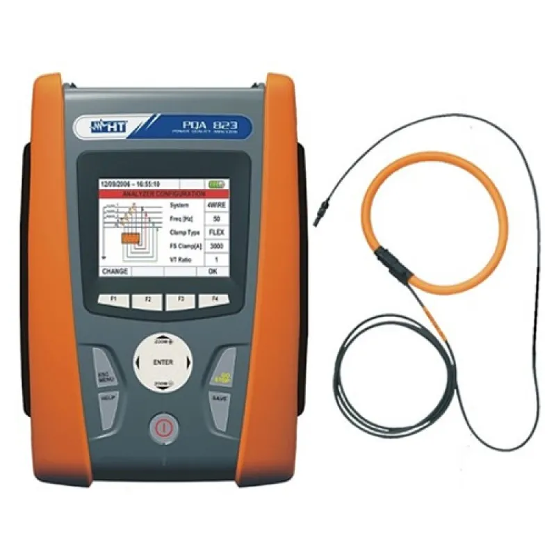 HT Instruments PQA823 [HV000823] Single And Three Phase Power Quality Analyzer 