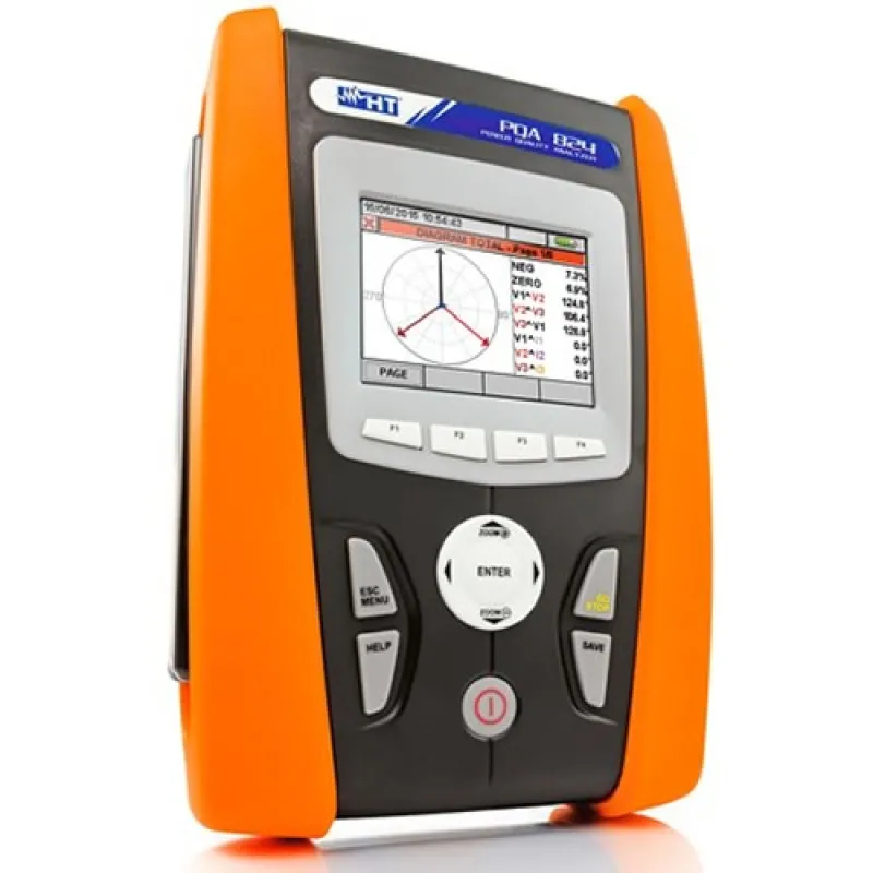 HT Instruments PQA824 [HV000824] Single And Three Phase Power Quality Analyzer 