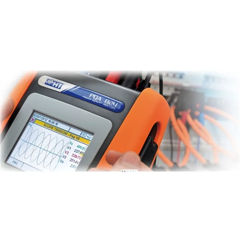 HT Instruments PQA824 [HV000824] Single And Three Phase Power Quality Analyzer 