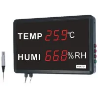 HUATO HE223C [HE223C] Large Digital LCD Temperature Humidity Tester Indoor Room Thermometer Hygrometer Meter 46000 Data Hold