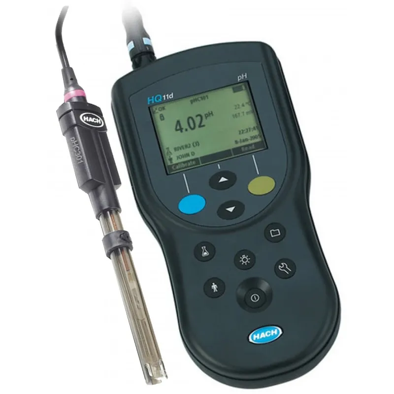 Hach HQ11D [HQ11D53151000] pH Meter with Refill pH Electrode, 1m Cable