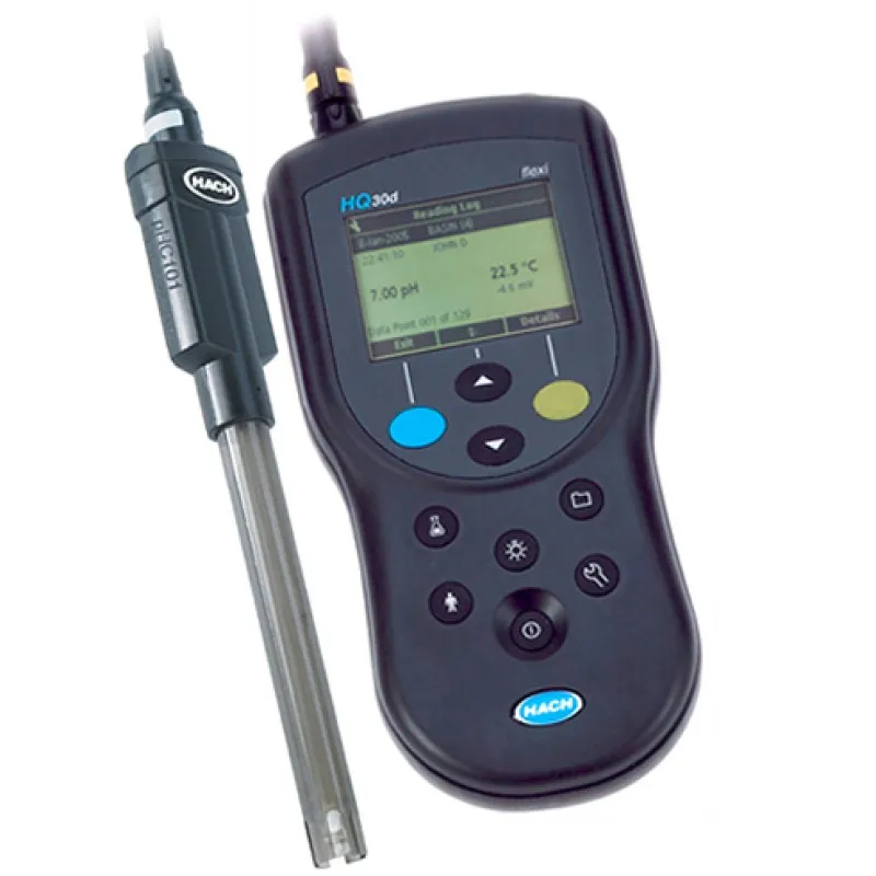 Hach HQ30D [HQ30D53115000] Portable pH-Meter with Field Gel pH Electrode, 5m Cable
