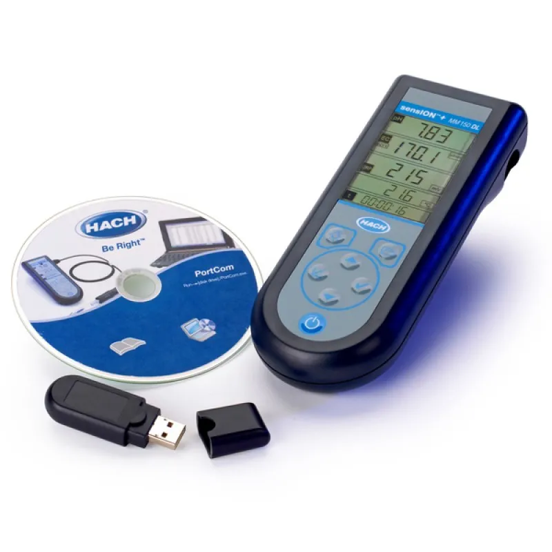 Hach SensION+ MM150DL [LPV4000DL.97.02] Portable Multi-Parameter Meter for pH, ORP, Conductivity and TDS with Data Logger