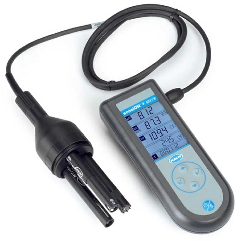 Hach Sension+ MM156 [LPV4049.97.0002] Portable Multi-Parameter Meter, Field Kit with Multi Sensor for pH, Conductivity, Salinity and Dissolved Oxygen (DO)