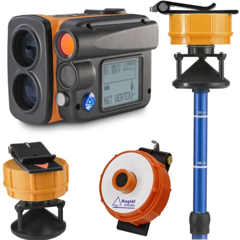 Haglof Vertex VL5 [15-103-1020] Laser Range Finder with Transponder and Plot Centre Staff