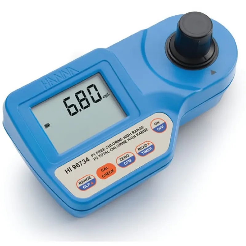 HANNA Instruments HI96734 Free and Total Chlorine High Range Portable Photometer