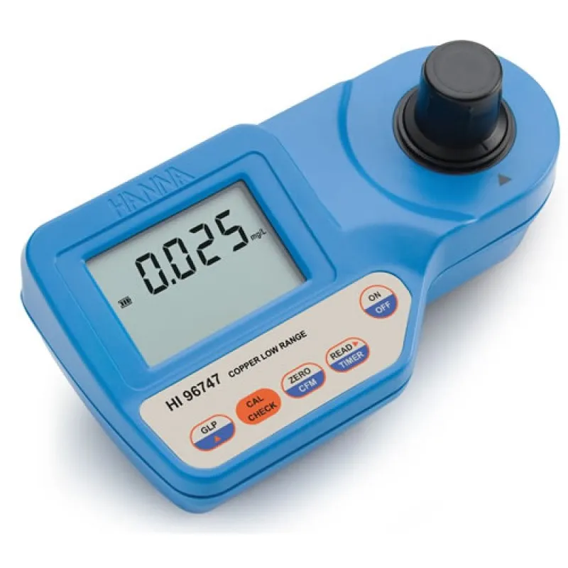 HANNA Instruments HI96747 Copper Low Range Portable Photometer