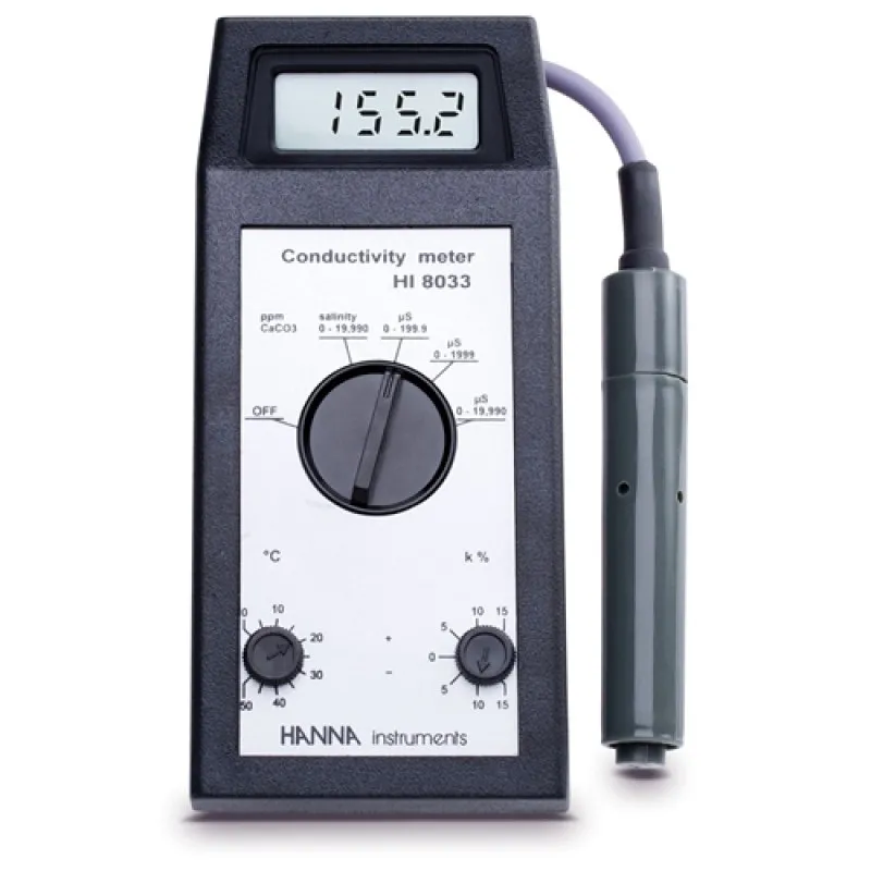 Hanna Instruments HI8033 Multi-Range Portable EC / TDS Meter
