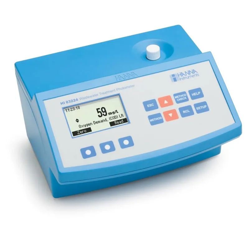 HANNA Instruments HI-83224 [HI83224-02] Wastewater Multiparameter Benchtop Photometer with COD and Barcode Recognition